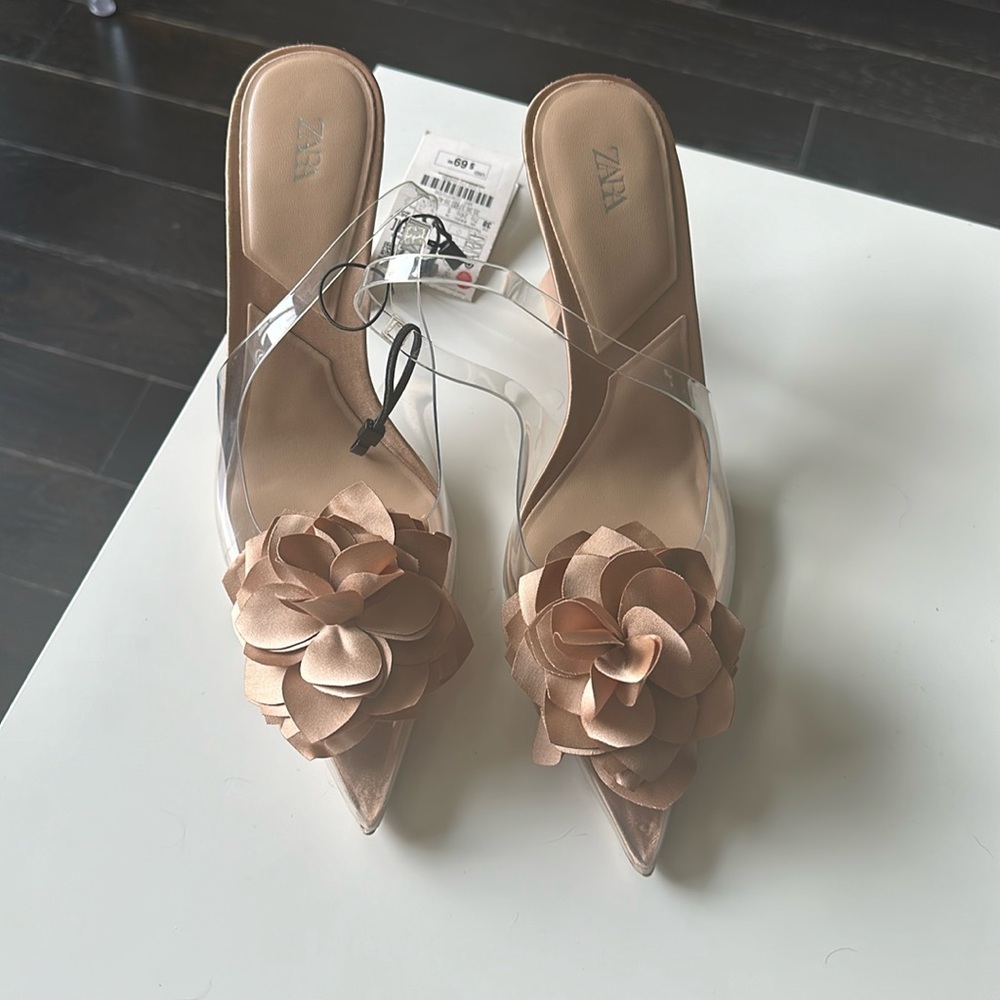 Transparent slingbacks